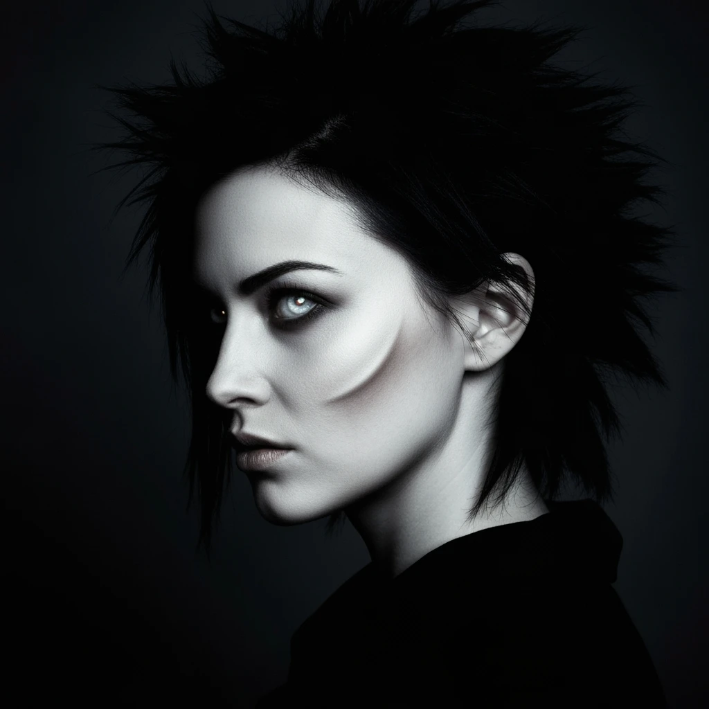 scary profile picture, minimal, expressive, variation 3 emoji
