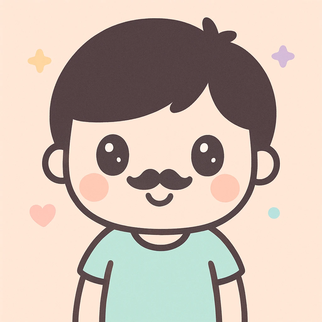 Kawaii Hitler, black hair, moustache  emoji