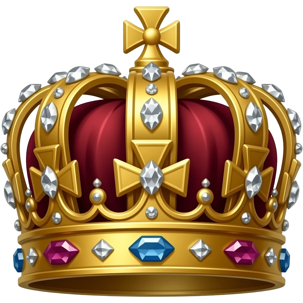 Corona laureada imperial de oro y diamantes del dios Emperador de Warhammer 40k emoji