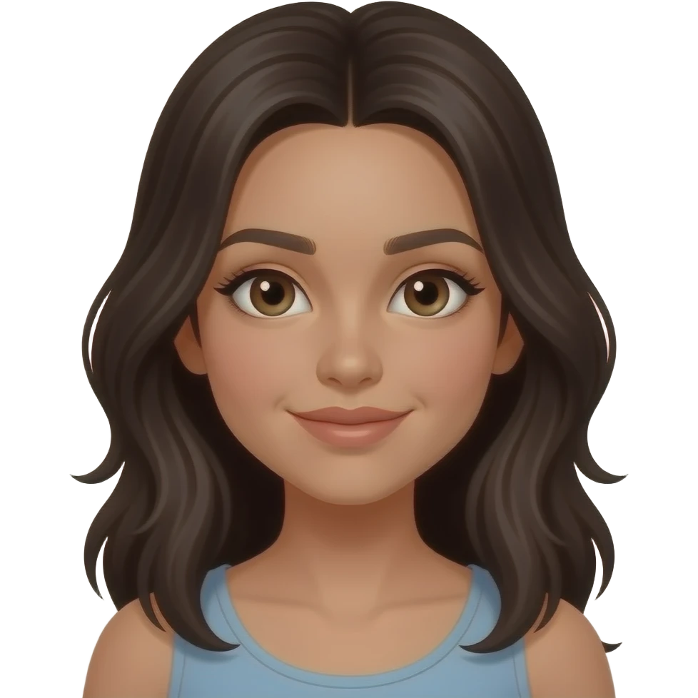 Very beautiful mixed skin girl named 67 emoji