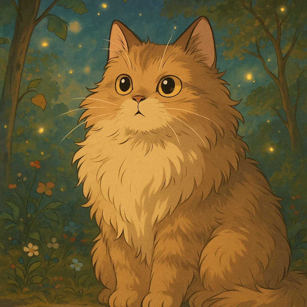 fluffy cat emoji