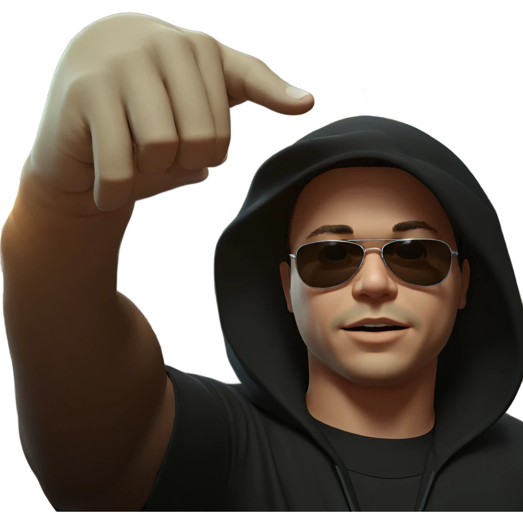 cool guy in sunglasses meme emoji