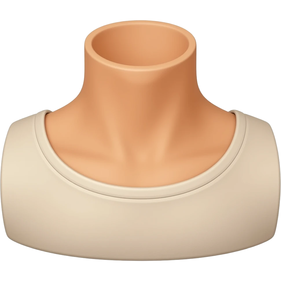 i want an emoji of a neck emoji