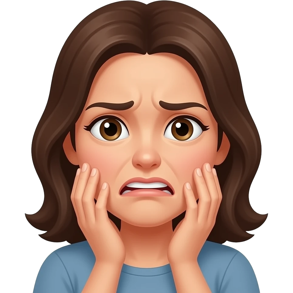 Podes criar um emoji que demonstre ao mesmo tempo falta de paciência e desspero, menos agrasivo e que seja uma mulher emoji
