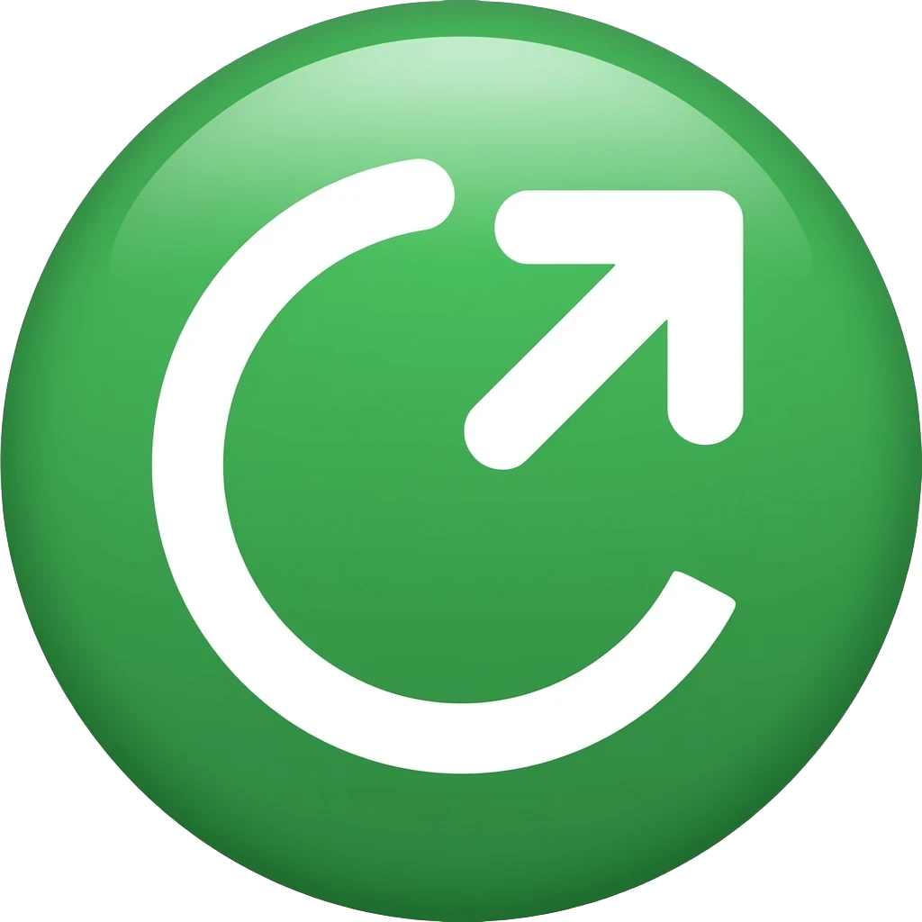 Grammarly logo is a green circle with an arrow like ↪️ inside of it emoji