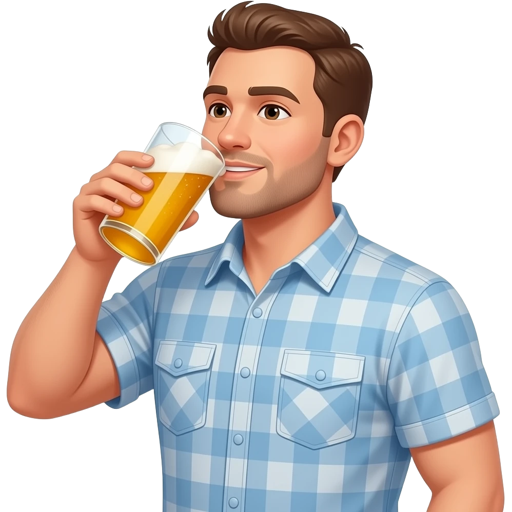 Guy chugging 5 beers emoji