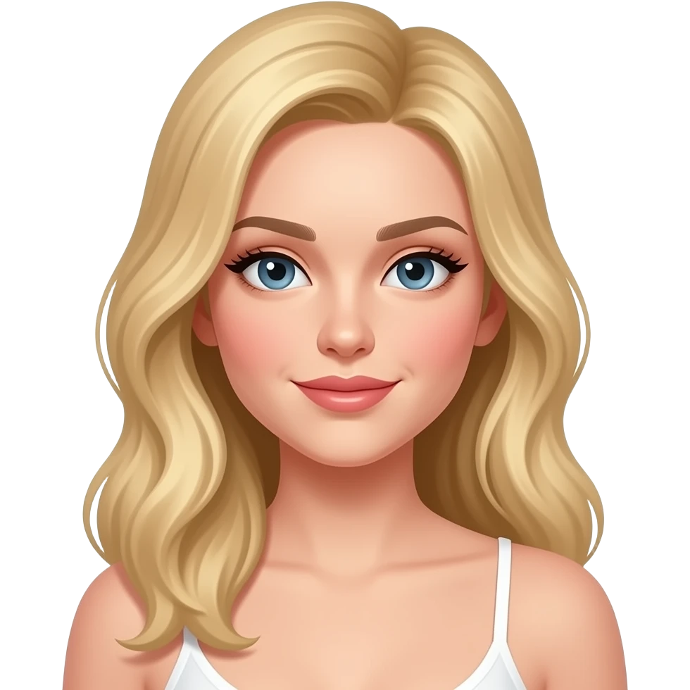 strawberry blonde< pale skin, rosey cheeks, sexy, 20s emoji