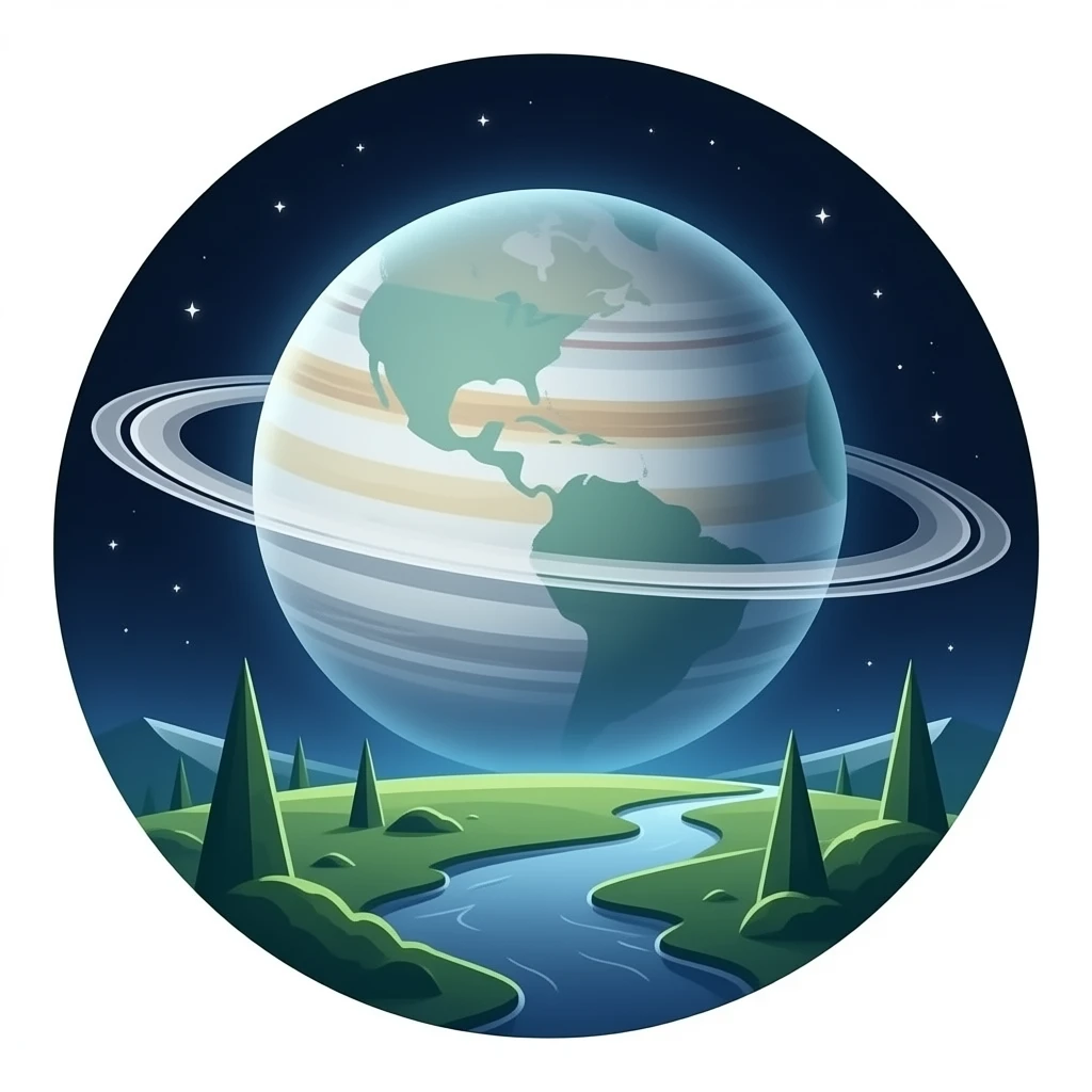 Titantia uranus's moon emoji