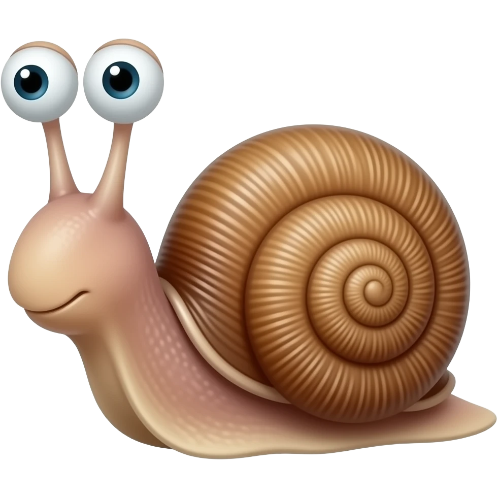 Gerry the snale his eyes should be on the top of his antenni emoji