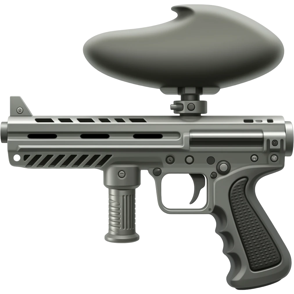 Electronic paintball gun emoji