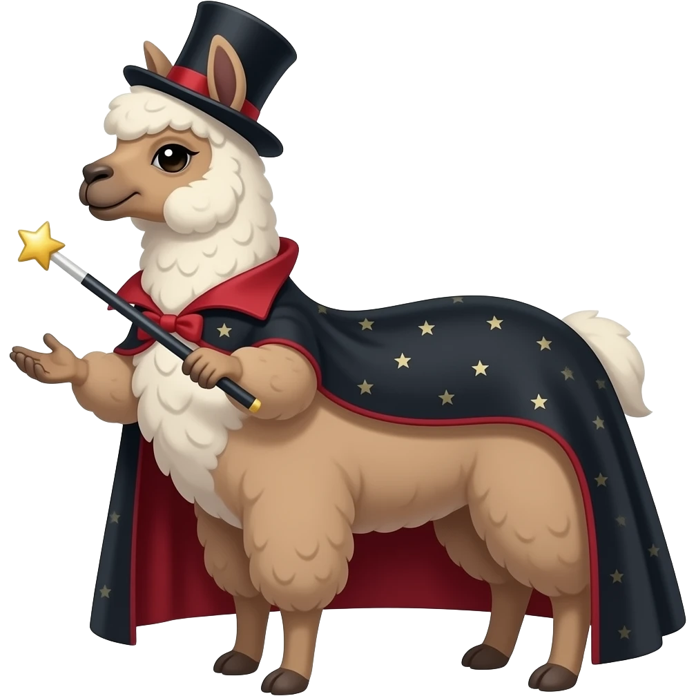 Llama magician emoji