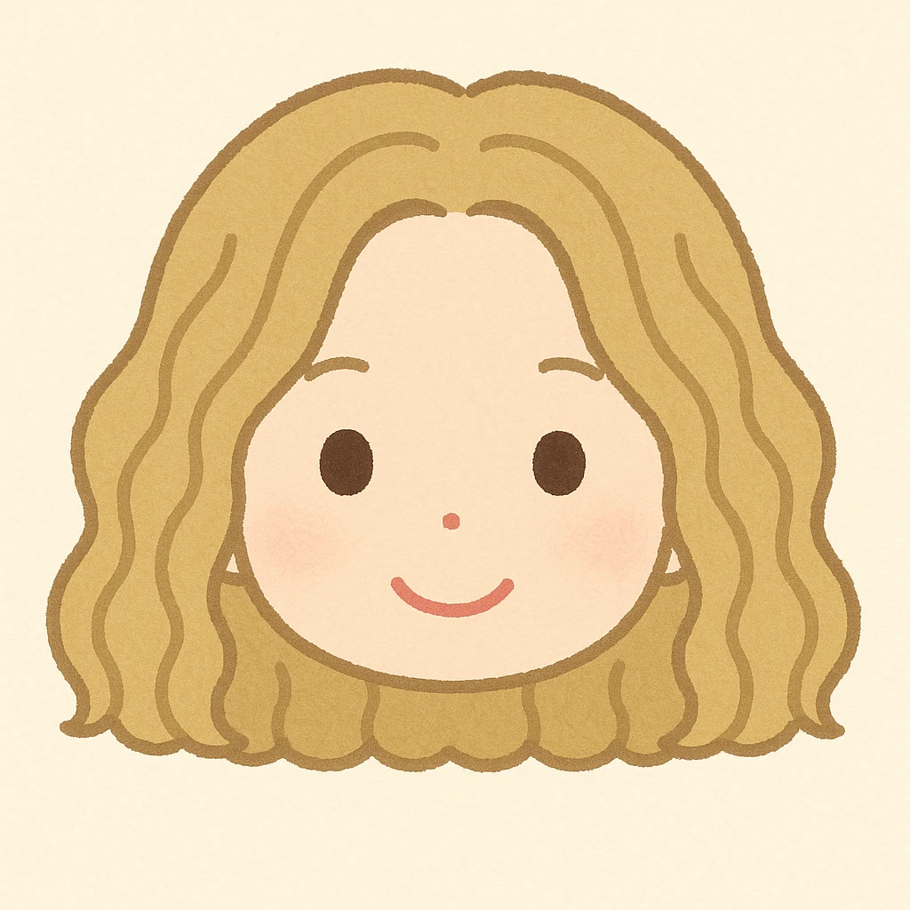 Redraw the head only (no neck) in the style of Irasutoya, which is a cute, simple Japanese illustration style with soft colors and round features. Focus on making the head look adorable and simple with gentle color tones and smooth, rounded shapes. emoji