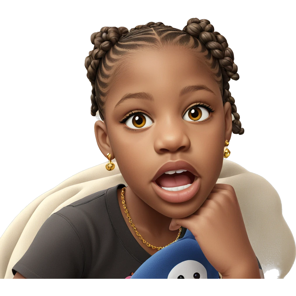 stunning girl with earrings emoji