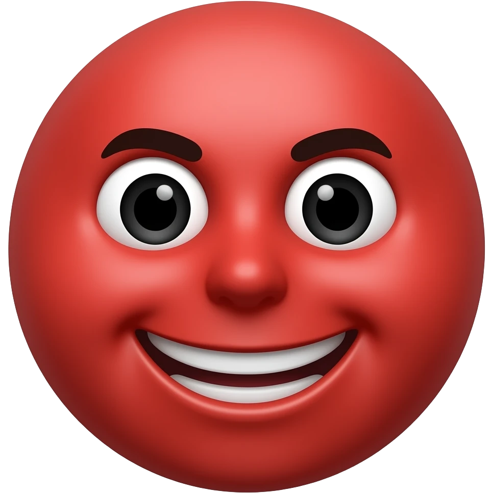 use the loaded emoji and give it a red skin emoji