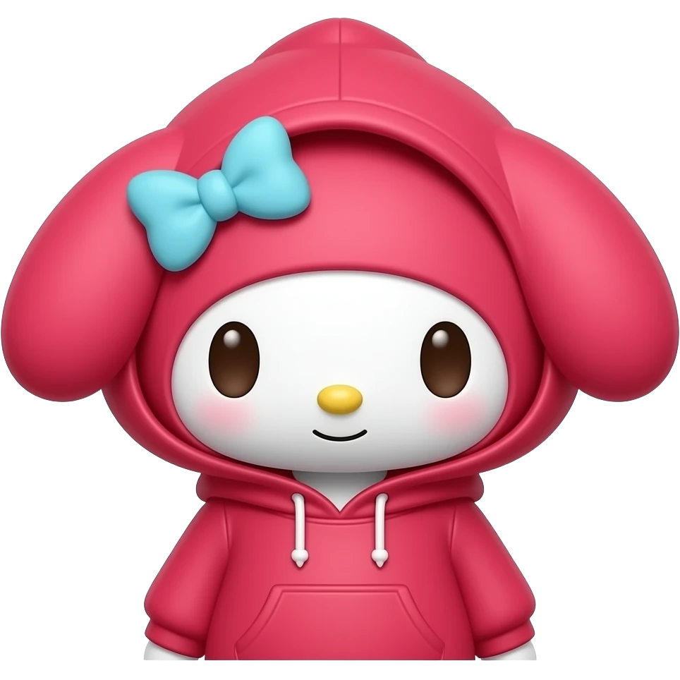 My Melody Sanrio red emoji