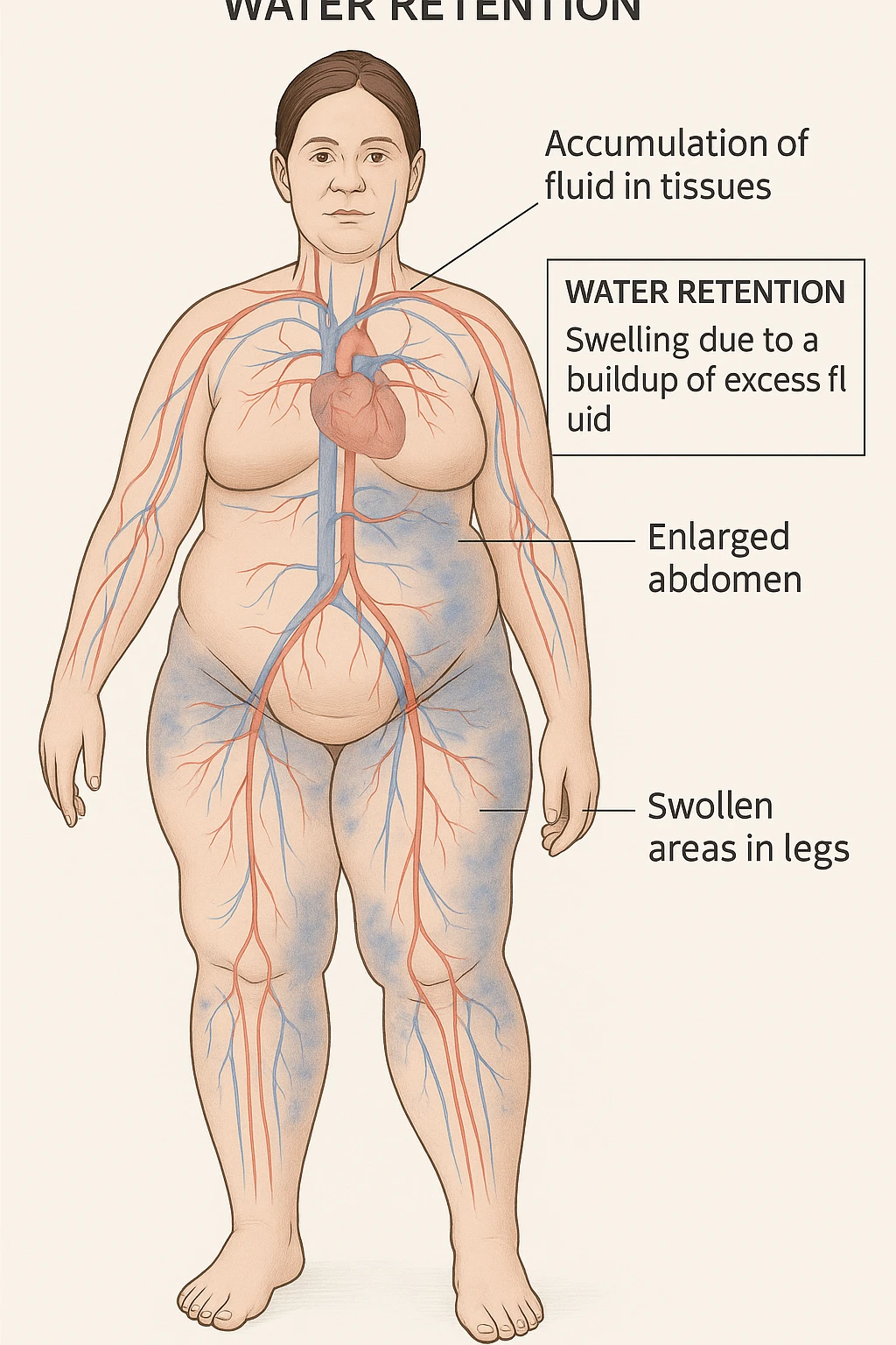 Donna anatomicamente con ritenzione idrica emoji