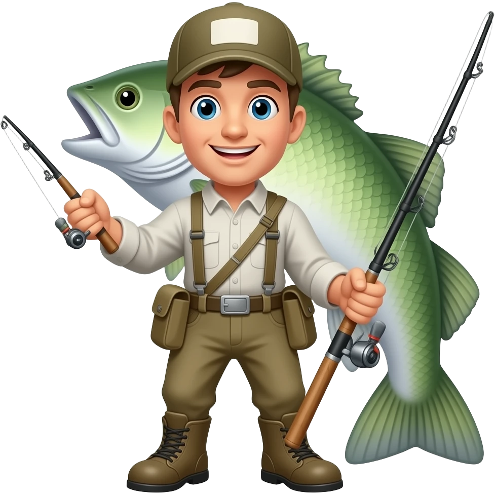Bass fishermen emoji