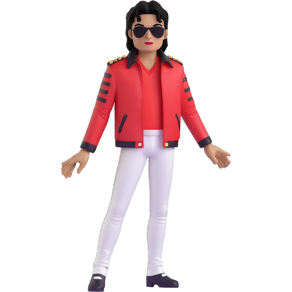 Michael Jackson with his Thriller jacket emoji