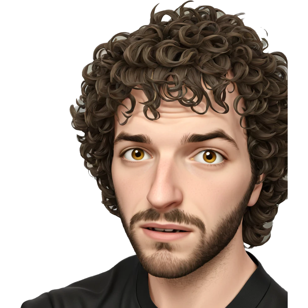 portrait of a bearded man emoji
