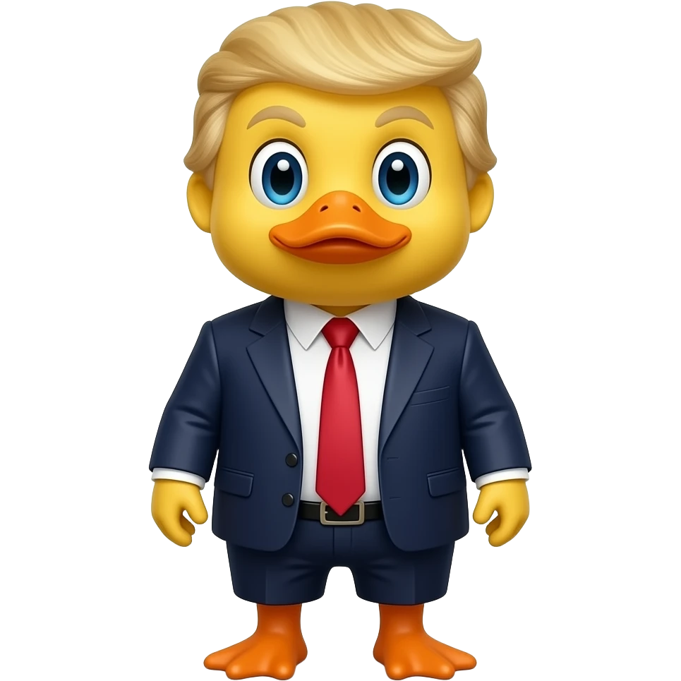 Ugly mad trump Duck body emoji
