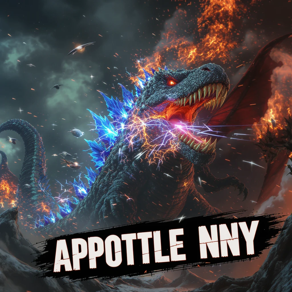 godzilla attacking ny emoji