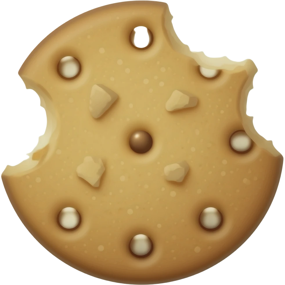 ai cookie crumbs and bite emoji