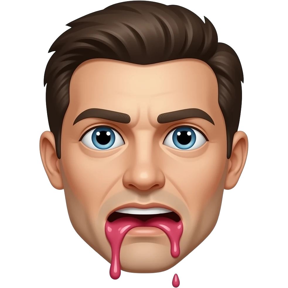 psychotic drooling emoji emoji