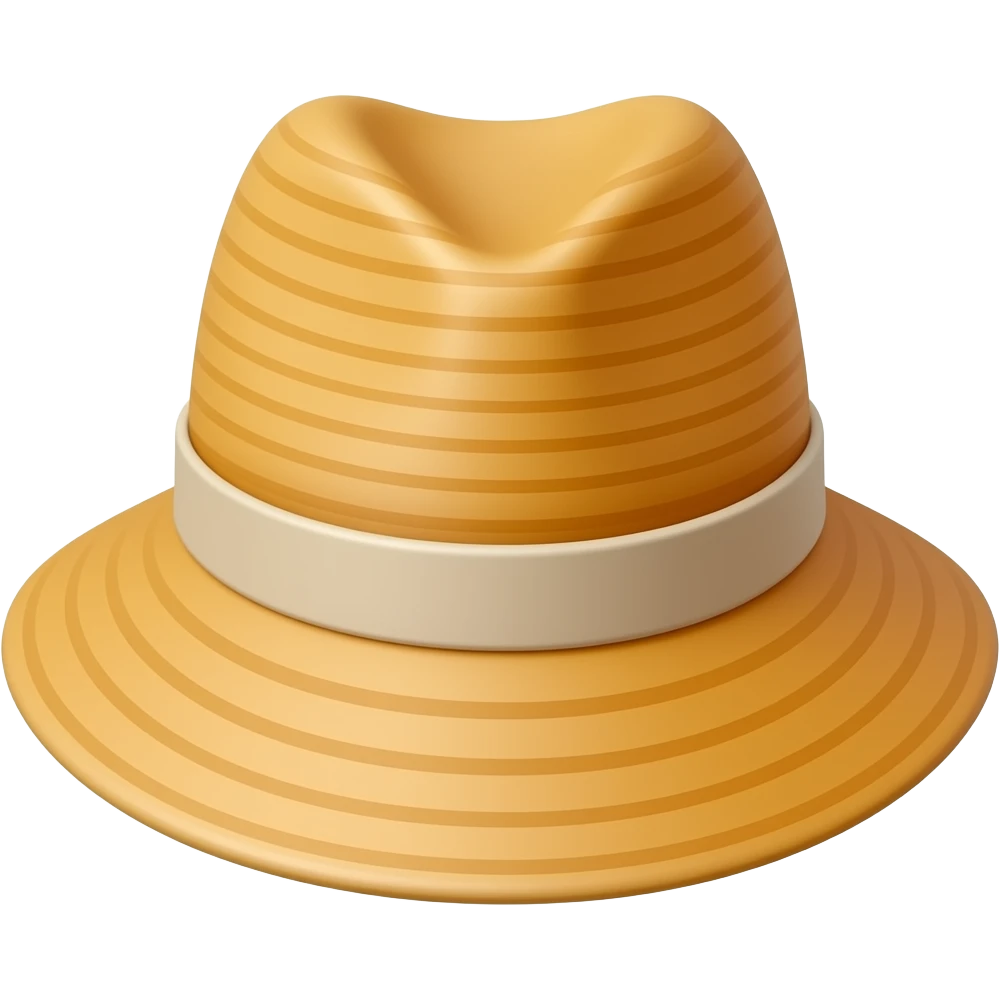 Orange summer hat emoji