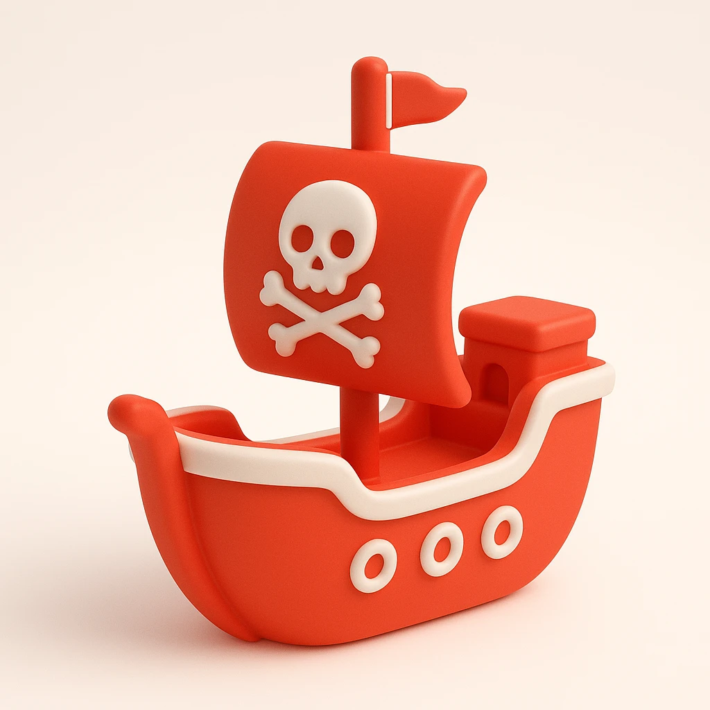 pirate ship emoji