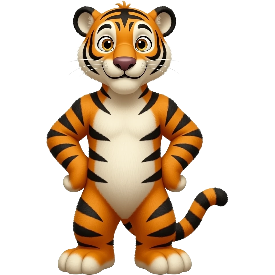 Goofy Half Tigger Full Body emoji