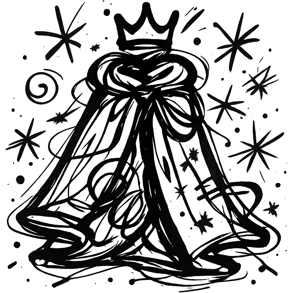 The royal cloak minimalism emoji