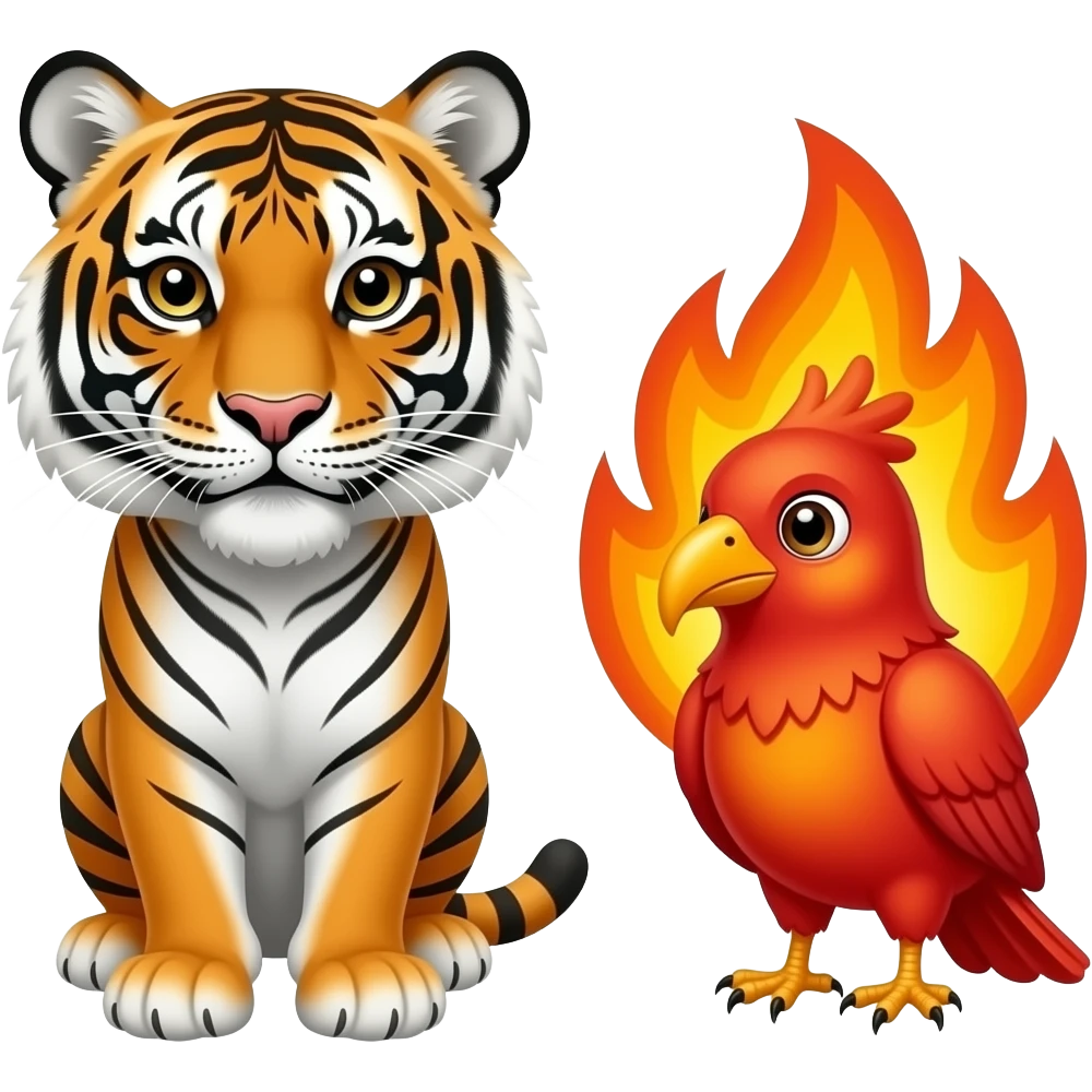 🐅🐦‍🔥 emoji