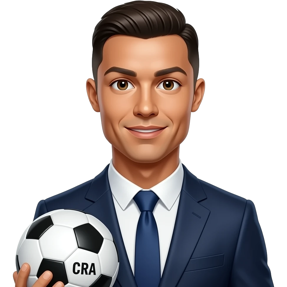 Azme ha cr7 con trage emoji