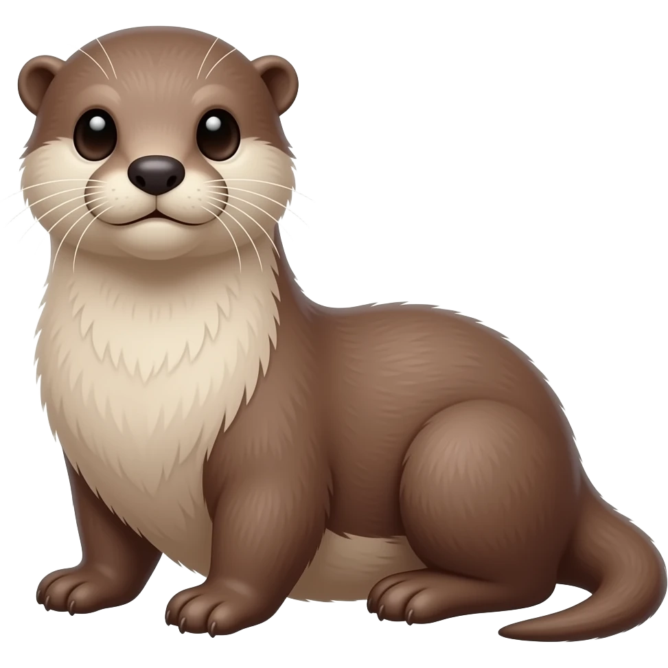 loutre enceinte assise emoji