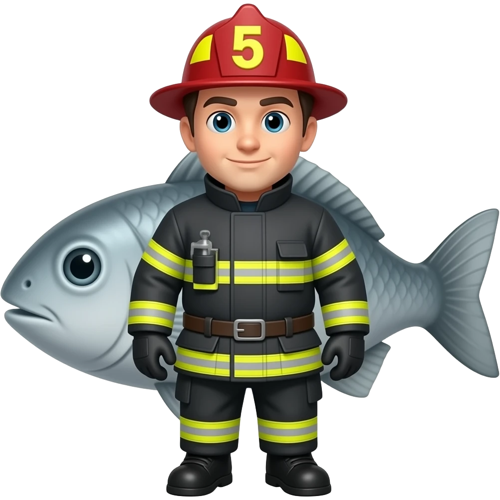 firefighter fish emoji