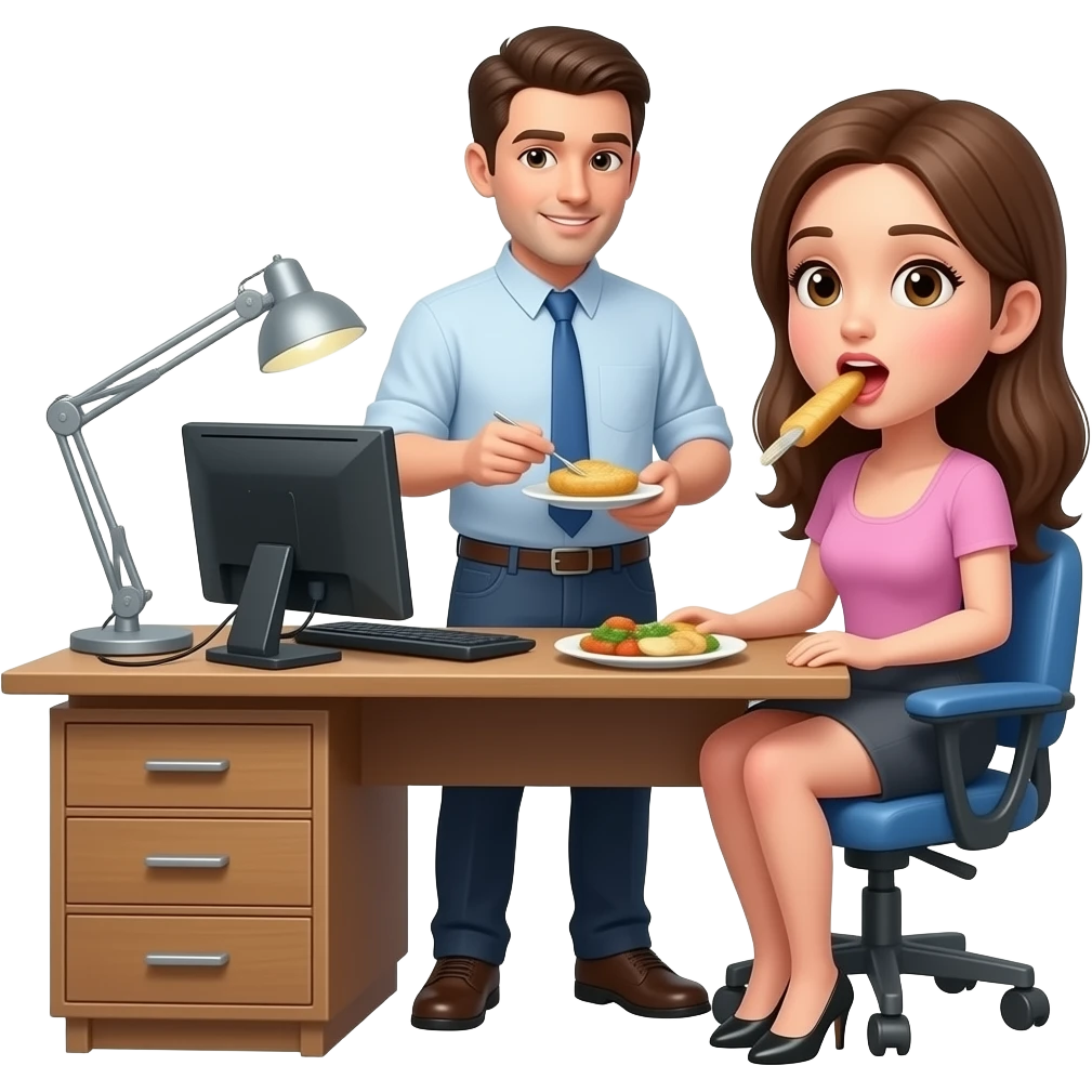 Guy under desk eating girls pussy xxxxxx emoji