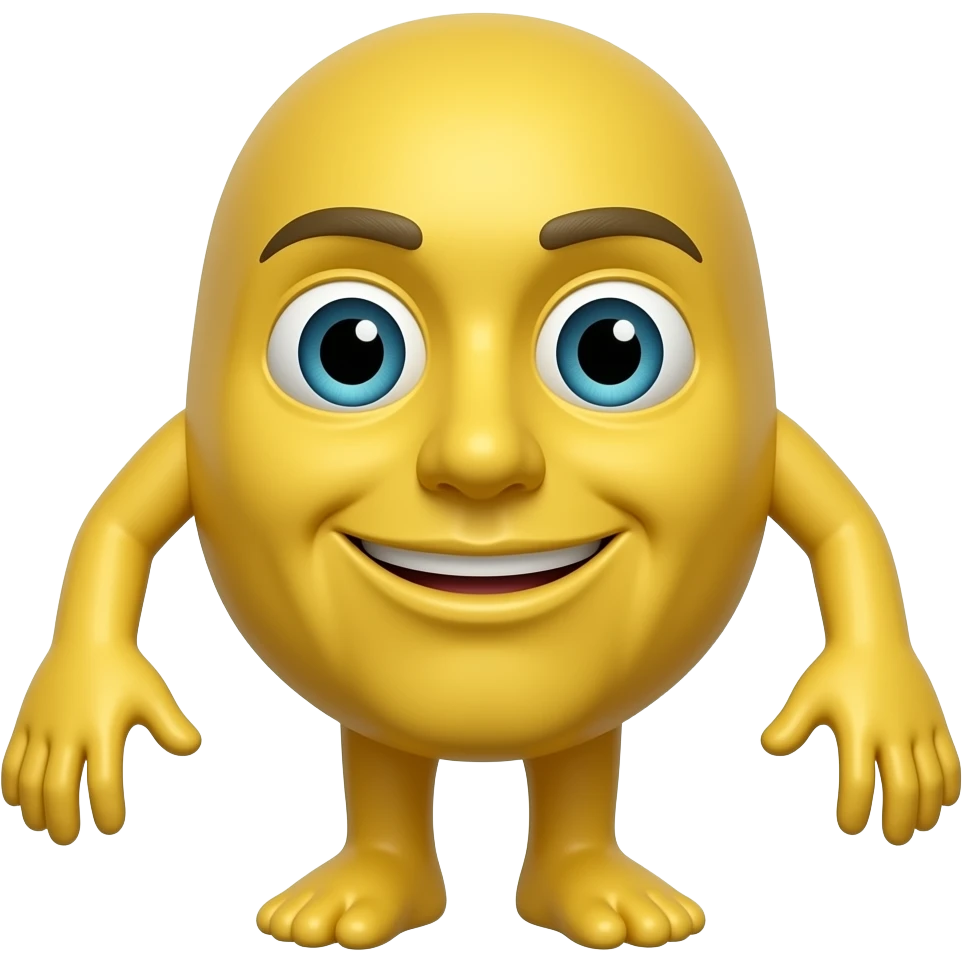 make me the yellow emojis with hands and legs. emoji