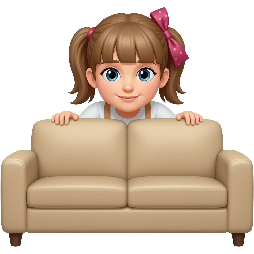 girl bent over end of sofa emoji