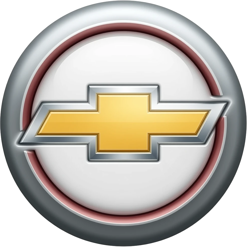 Chevrolette Corvette emblem just one in the middle and make it red no circles or eything else just the logo emoji