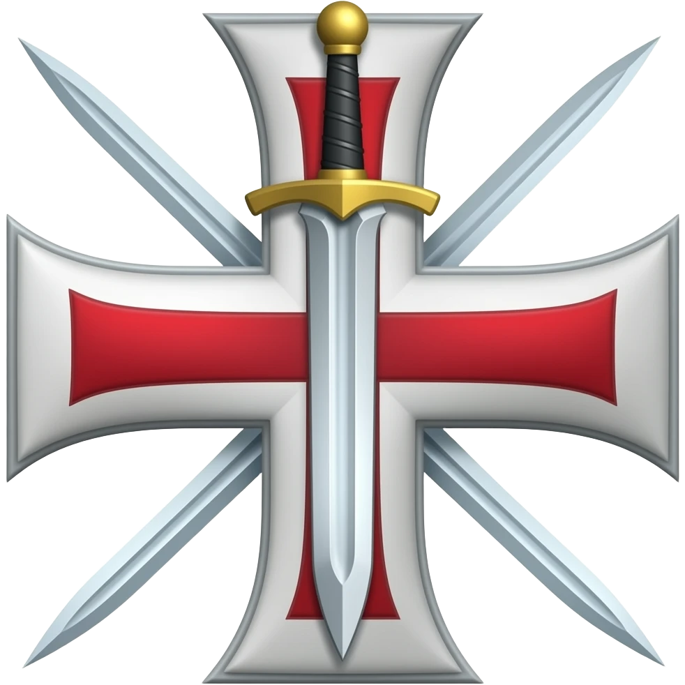 Templar cross with sword in middle emoji