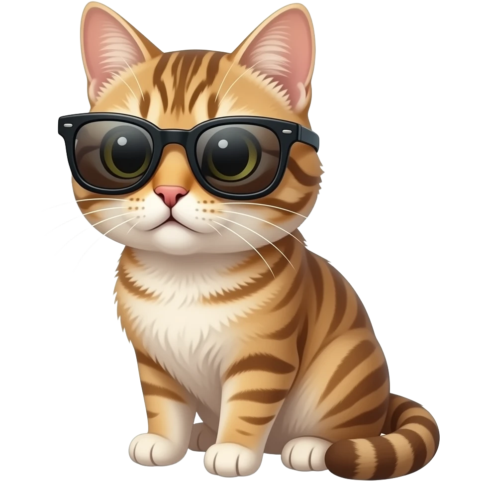 Cat wearing sunglasses emoji