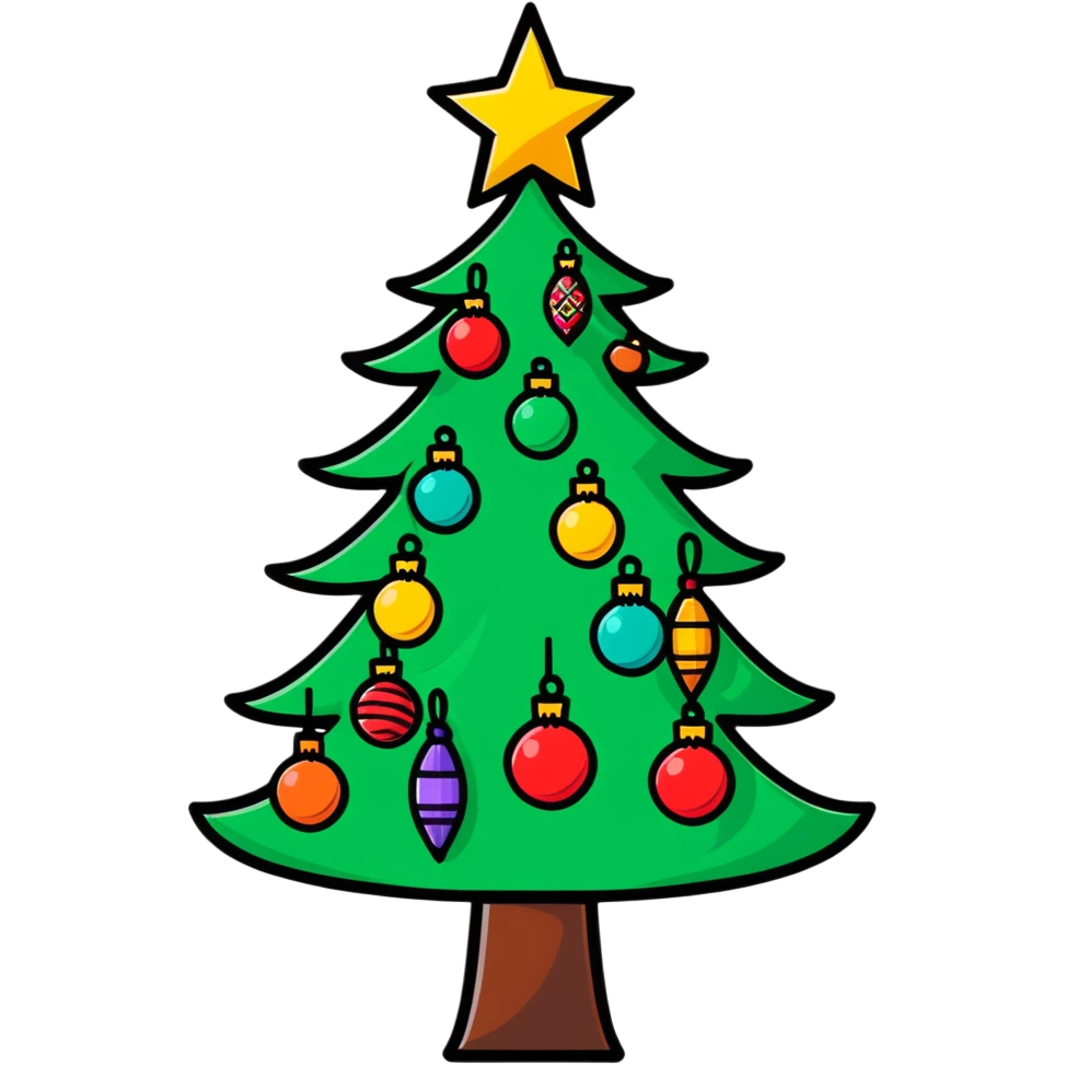 Christmas tree pink  emoji