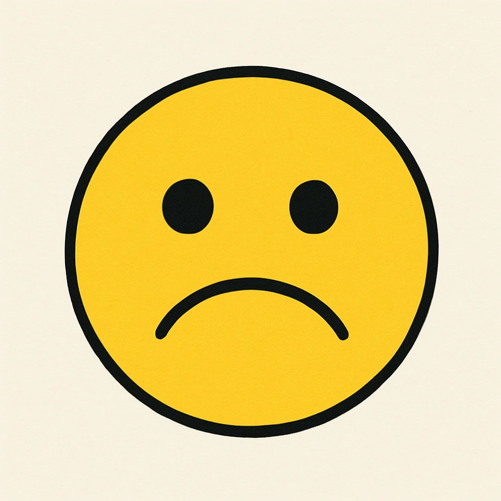 yellow face with upside-down smile emoji
