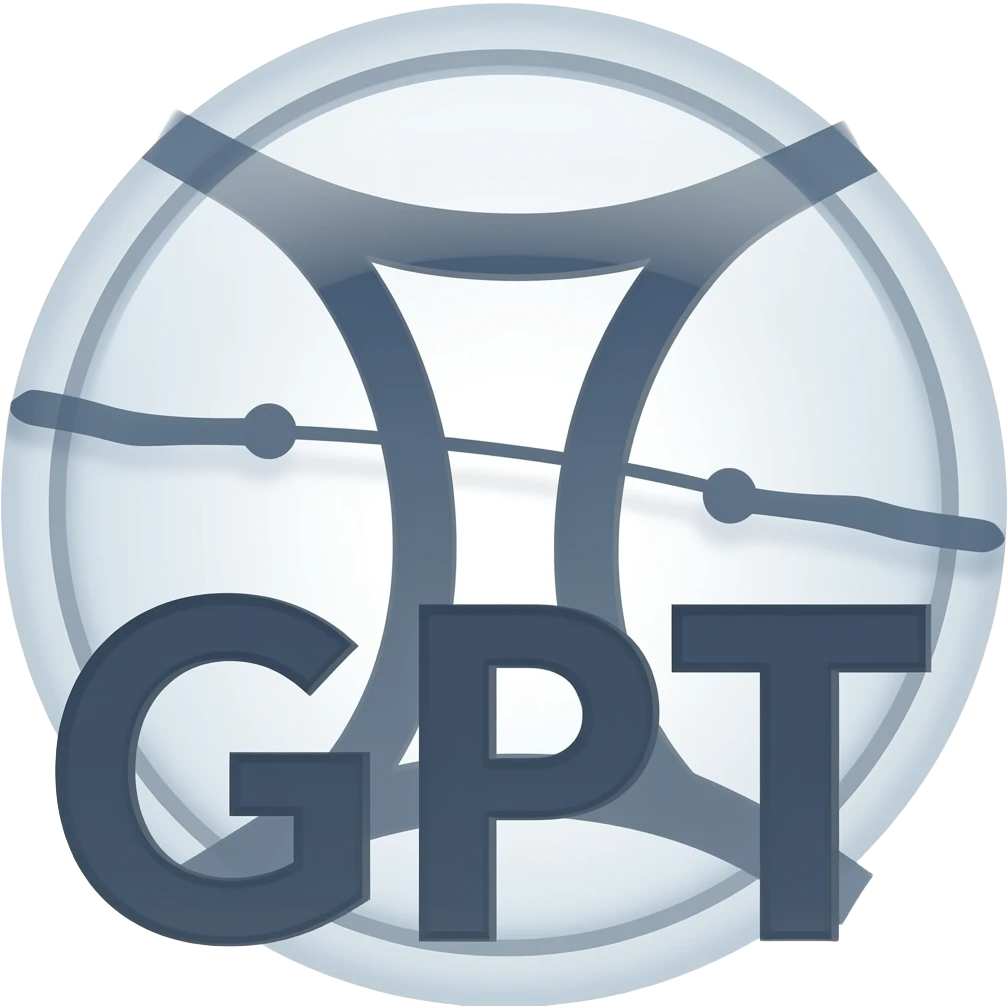 Draw a logo that is a mixture of the Gemini and GPT logos. emoji