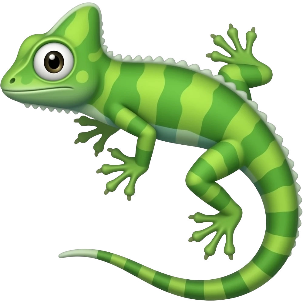 Green Write Lizord chinese emoji