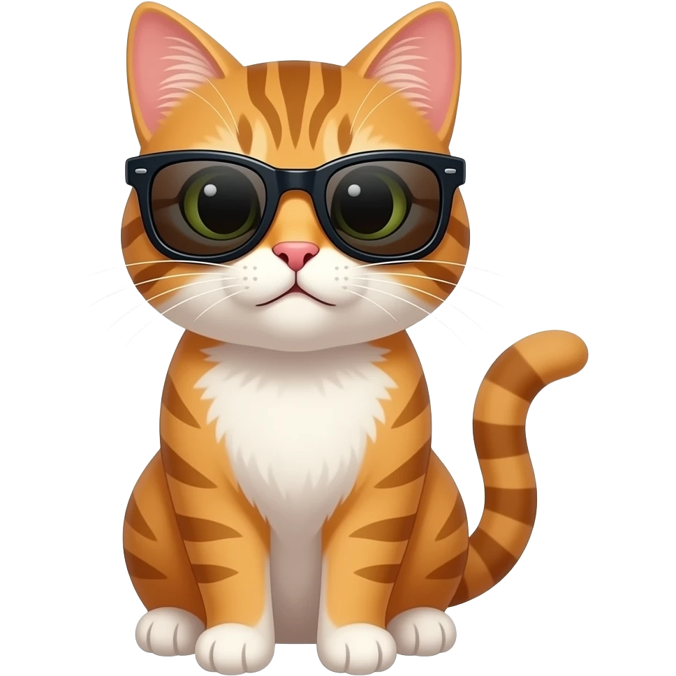 Cat wearing sunglasses emoji