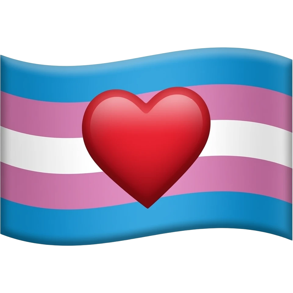 Lesbian flag heart emoji