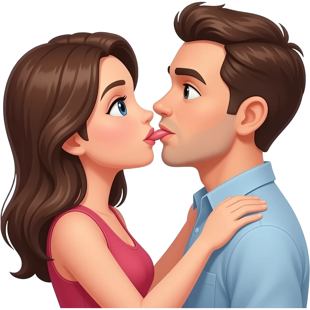 woman giving man a blowjob emoji