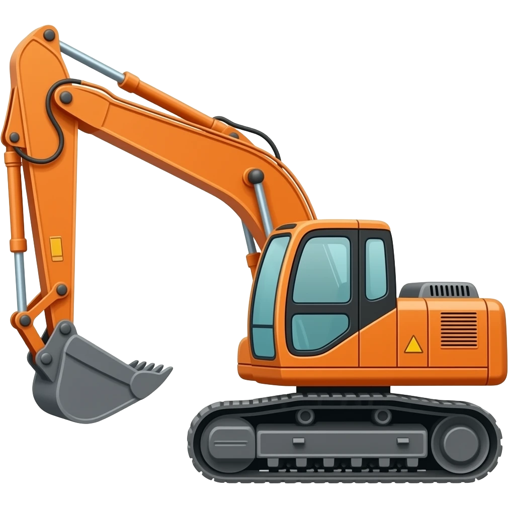 Can you make and orange excavator emoji emoji