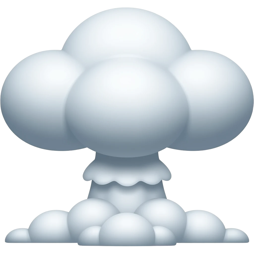 Mushroom cloud emoji